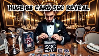 HUGE 88 CARD SGC REVEAL amp RETURN  CASE HITS  DOWNTOWN AND MORE [upl. by Saphra174]