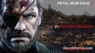 MGSV 100 Completion list Animal capturing 27 Fourtoed Hedgehog 60fps [upl. by Emor733]