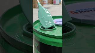 making opaline green  pu enamel paint satisfying ytshorts [upl. by Htesil]