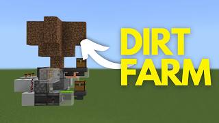 SIMPLE Rooted Dirt Farm  Tutorial  Minecraft Bedrock Edition  121 [upl. by Avahc]