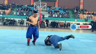 Epic Showdown Toli vs Anar in Inner Mongolian Wrestling Match  Classic Wrestling Technique [upl. by Absa]