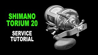 Shimano Torium 20 Fishing Reel  How to take apart service and reassemble [upl. by Smith]