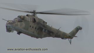 2012 Wings Over Whiteman Air Show Mi24 Hind demonstration Sunday [upl. by Eriuqs206]