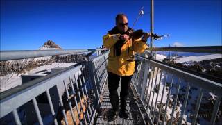 Play Violin at Peak Walk Glacier 3000 Les Diablerets [upl. by Romina]