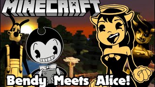 Bendy Meets Alice Angel BATIM Minecraft  Mod Showcase [upl. by Magdalen]