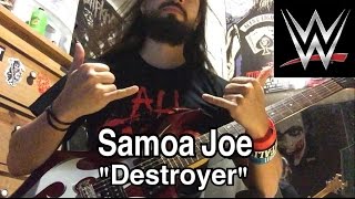 Samoa Joe quotDestroyerquot NXT theme guitar cover [upl. by Caryn]