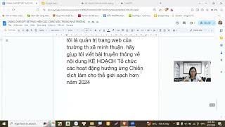 Dùng chatgpt thực hiện các công việc trong nhà trường [upl. by Sigler]