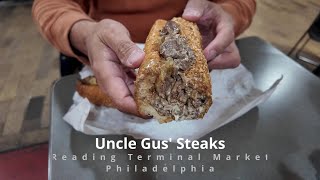 Instant Top Cheesesteak Contender Uncle Gus Steaks  Reading Terminal [upl. by Giusto]