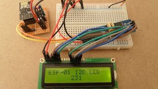 ESP8266 ESP01 with I2C LCD [upl. by Assek]