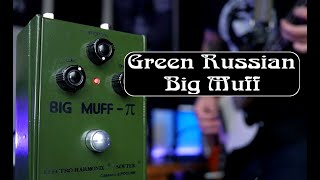 Green Russian Big Muff Fuzz Guitar And Bass Demo [upl. by Qooraf]