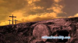 Three Crosses On A Hill Worship Background [upl. by Nappy]