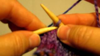 Left Handed Knitting  Casting Off [upl. by Leelahk]