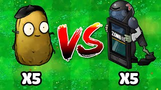 5 Nut Imitator VS 5 Blast Door Zombie Who Will Win PVZ Hybrid Challenge [upl. by Solram499]