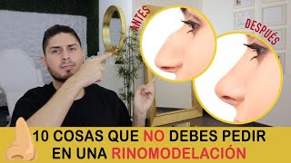 10 Cosas  Datos de la RINOMODELACIÓN con acido hialurónico  DOCTOR LEMUS [upl. by Alarise]