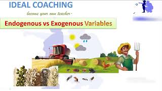 EXOGENOUS VS ENDOGENOUS VARIABLES ENGLISH [upl. by Oryaj]