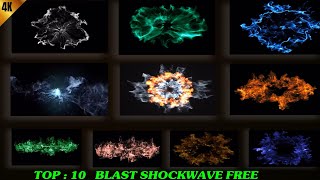 Free blast shockwave effect with sound effects  sock waves black screen effect  shockwave 4k [upl. by Asilla855]