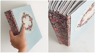 How to make an easy no sew journal  step by step tutorial  DIY [upl. by Khalsa]