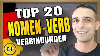 TOP 20 NomenVerbVerbindungen B1  Important German nounverbcombinations [upl. by Llet94]