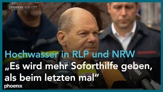 Armin Laschet und Olaf Scholz zum Hochwasser in Stolberg [upl. by Godden]