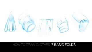 how to draw folds and draperythe 7 basic folds [upl. by Asilam184]