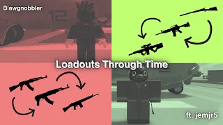 Loadouts through time in War Tycoon [upl. by Ecam]