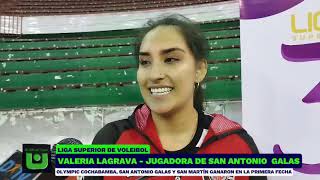 VALERIA LAGRAVA  JUGADORA DE SAN ANTONIO GALAS  LIGA SUPERIOR DE VOLEIBOL FEMENINO [upl. by Ojela613]