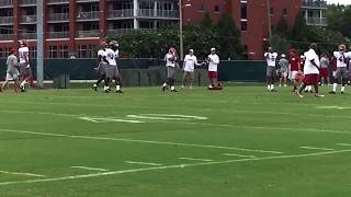 Alabama fall practice day 8 Wide Receivers [upl. by Merrily]