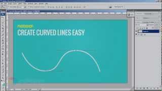 How to Draw Curved Lines in Photoshop [upl. by Nylasej319]