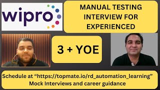 Manual Testing Interview Questions and Answers Manual Testing Mock Interview for Experienced [upl. by Thisbe919]