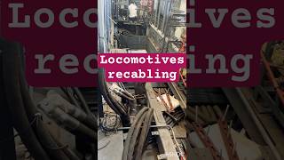 Electric Locomotives Recabling railway indianrailways train travel reels [upl. by Dar112]