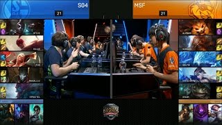 S04 vs MSF Game 3 Highlights  FC SCHALKE 04 vs MISFITS 2017 EULCS PROMOTION TOURNAMENT [upl. by Notsua]