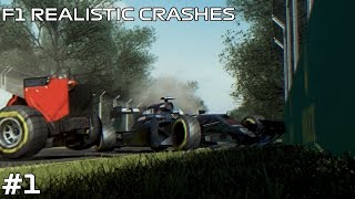 F1 REALISTIC CRASHES AND MISTAKES 1  ASSETTO CORSA [upl. by Aicrag]