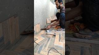 balcony tiles Install tilesfitting tileswork balcony shorts ytshorts viral [upl. by Humfrey]