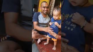 Hare ram Hare ram ram ram Hare hare viral song divyanshi annu ke vlogs trending cutebaby dancing [upl. by Dorolisa]