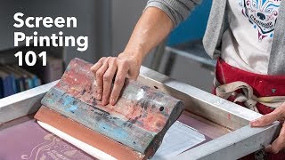 The Basics of Screen Printing  Screen Printing Tutorial [upl. by Sergias]