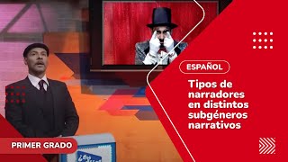 4 Tipos de narradores en distintos subgéneros narrativos [upl. by Eednyl]