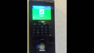 Clocking in with a Fingerprint Using the ACTAtek Access Control Unit [upl. by Xed]