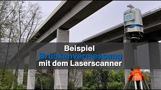 Laserscanner Polaris für die Brückenvermessung Punktwolke [upl. by Babara]