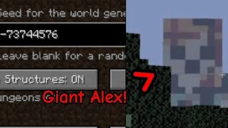 Exploring the Giant Alex seed MINECRAFT CREEPYPASTA SERIES 1 [upl. by Allain]