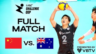 🇨🇳 CHN vs 🇦🇺 AUS  AVC Challenge Cup 2024  Playoffs  presented by VBTV [upl. by Abehsat782]