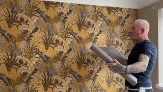 Where To Start When Wallpapering A Chimney Breast Including Symmetry [upl. by Essinger]