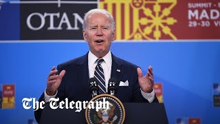 Joe Biden mistakenly says Switzerland is joining Nato [upl. by Llenel620]