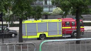 London Fire Brigade  A276 Clerkenwell Mercedes Atego Fire Rescue Unit On An Emergency Call [upl. by Darci]