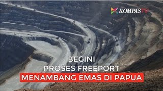 Begini Proses Freeport Menambang Emas di Papua [upl. by Lyris]