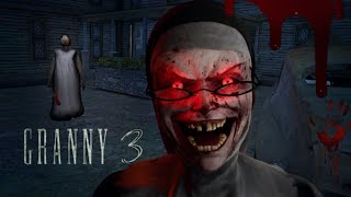 GRANNY 3 Evil nun funny gameplay [upl. by Nolyarg]