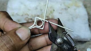 Mukta silver ring design  How to make a silver twisted ring [upl. by Atiuqer]