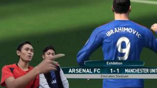 PES 2017  BAHASA INDONESIA  ARSENAL VS MANCHESTER UNITED [upl. by Lertnom185]