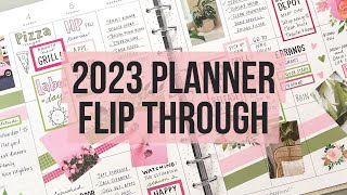 My 2023 Planner Flip Through Big Vertical Happy Planner CatchAll After the Pen [upl. by Notnyw]