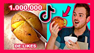 🔴 ¿PAPAS APLASTADAS Probando RECETA VIRAL de TIKTOK [upl. by Hippel]