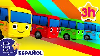 Las Ruedas Del Autobús 🚌 Caricaturas de autobuses 🚌 Canciones infantiles  LBB Español [upl. by Ula571]